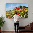Wildflower Meadow Wall Art Canvas Print – Colorful Poppy and by MyGreatCanvas | Canvas Wall Art Prints | Photo Prints & Wall Decor