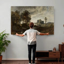 Adolf Dressler Landscape of the Oder River Wall Art Canvas by MyGreatCanvas | Canvas Wall Art Prints | Photo Prints & Wall Decor