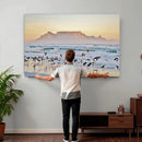 Seagulls Over Ocean Wall Art Canvas Print – Coastal Beach by MyGreatCanvas | Canvas Wall Art Prints | Photo Prints & Wall Decor