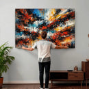 Lyrical Abstrac Wall Art Canvas Print, Orange Blue Abstract by MyGreatCanvas | Canvas Wall Art Prints | Photo Prints & Wall Decor