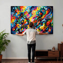 Geometric Abstract Wall Art Canvas Print, Bold Color by MyGreatCanvas | Canvas Wall Art Prints | Photo Prints & Wall Decor