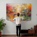 Colorful Abstract Canvas Wall Art — Large Textured Oil by MyGreatCanvas | Canvas Wall Art Prints | Photo Prints & Wall Decor