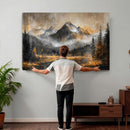 Mountain Lake Canvas Wall Art — Rustic Forest Landscape by MyGreatCanvas | Canvas Wall Art Prints | Photo Prints & Wall Decor
