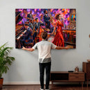 Jazz Band Canvas Wall Art — Jazz Club Singer Saxophone Print by MyGreatCanvas | Canvas Wall Art Prints | Photo Prints & Wall Decor