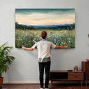 Wildflower Meadow Oil Painting Canvas — Daisy Lavender by MyGreatCanvas | Canvas Wall Art Prints | Photo Prints & Wall Decor