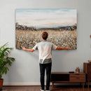 Neutral Wildflower Field Canvas Wall Art — Beige Earth Tone by MyGreatCanvas | Canvas Wall Art Prints | Photo Prints & Wall Decor