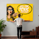 Pop Art Print Bathroom Sign Wall Art Canvas Print — Funny by MyGreatCanvas | Canvas Wall Art Prints | Photo Prints & Wall Decor