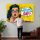 Pop Art Print Bathroom Sign Wall Art Canvas Print — Funny by MyGreatCanvas | Canvas Wall Art Prints | Photo Prints & Wall Decor
