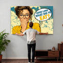 Pop Art Print Bathroom Sign Wall Art Canvas Print — Funny by MyGreatCanvas | Canvas Wall Art Prints | Photo Prints & Wall Decor