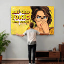 Pop Art Print Bathroom Sign Wall Art Canvas Print — Funny by MyGreatCanvas | Canvas Wall Art Prints | Photo Prints & Wall Decor