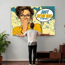 Pop Art Print Bathroom Sign Wall Art Canvas Print — Funny by MyGreatCanvas | Canvas Wall Art Prints | Photo Prints & Wall Decor