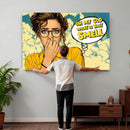 Pop Art Print Bathroom Sign Wall Art Canvas Print — Funny by MyGreatCanvas | Canvas Wall Art Prints | Photo Prints & Wall Decor