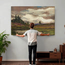 Gustav Macoun Heathland Canvas Print, Czech Landscape Oil by MyGreatCanvas | Canvas Wall Art Prints | Photo Prints & Wall Decor