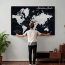 Personalized Push Pin World Map Canvas Wall Art Couples by MyGreatCanvas | Canvas Wall Art Prints | Photo Prints & Wall Decor