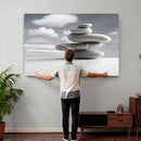 Zen Stone Wall Art Canvas Print, Balanced Rock Stack Framed by MyGreatCanvas | Canvas Wall Art Prints | Photo Prints & Wall Decor