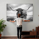 Texas Longhorn Canvas Wall Art Western Bull Desert Moody by MyGreatCanvas | Canvas Wall Art Prints | Photo Prints & Wall Decor
