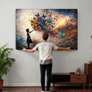Banksy Girl Wall Art Canvas Print for Living Room Decor by MyGreatCanvas | Canvas Wall Art Prints | Photo Prints & Wall Decor