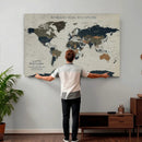 Custom Push Pin World Map Wall Art Canvas Print – by MyGreatCanvas | Canvas Wall Art Prints | Photo Prints & Wall Decor