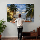 Puerto Rico Beach Paradise Wall Art – Tropical Coastal Print by MyGreatCanvas | Canvas Wall Art Prints | Photo Prints & Wall Decor