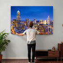 Charlotte Skyline Canvas Wall Art Print – North Carolina Cityscape Photography Print by MyGreatCanvas | Canvas Wall Art Prints | Photo Prints & Wall Decor