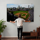 Chicago Cubs Baseball Team Print - Wrigley Field Stadium