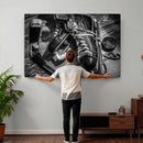 Old Pair of Mens Skates Wall Art Canvas, Men Skates Wall Art