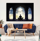 Women and Yoga Wall Art Canvas Print
