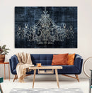 Dark Chandelier Wall Art Canvas Print by MyGreatCanvas | Canvas Wall Art Prints | Photo Prints & Wall Decor