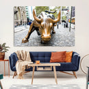 Charging Bull Wall Art Canvas Print