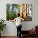 Four Seasons Wall Art Forest Canvas Print – Triptych