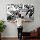 American Football Player Wall Art Canvas Print