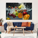 Kithen Vegetables World Wall Art Canvas Print