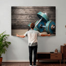 Dambell and Sport Wall Art Canvas Print