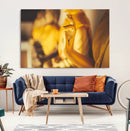 Gold Buddha Statue Hands Wall Art Canvas Print by MyGreatCanvas | Canvas Wall Art Prints | Photo Prints & Wall Decor