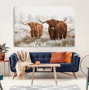 Longhorn Cattle Wall Art Canvas Print, Framed Farmhouse by MyGreatCanvas | Canvas Wall Art Prints | Photo Prints & Wall Decor
