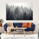 Misty Forest Canvas Wall Art – Monochrome Triptych Pine Tree by MyGreatCanvas | Canvas Wall Art Prints | Photo Prints & Wall Decor