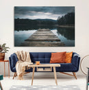 Wooden Bridge Near Lake Wall Art Canvas Print by MyGreatCanvas | Canvas Wall Art Prints | Photo Prints & Wall Decor