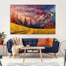 Mountain and Daylight Red Sunset Wall Art Canvas Print by MyGreatCanvas | Canvas Wall Art Prints | Photo Prints & Wall Decor