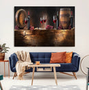 Wine and Barrels Wall Art Canvas Print by MyGreatCanvas | Canvas Wall Art Prints | Photo Prints & Wall Decor
