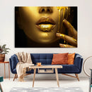 Gold and Women Wall Art Canvas Print by MyGreatCanvas | Canvas Wall Art Prints | Photo Prints & Wall Decor