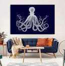 Blue Octopus Wall Art Canvas Print by MyGreatCanvas | Canvas Wall Art Prints | Photo Prints & Wall Decor
