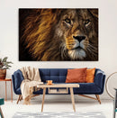 Mighty Lion Wall Art Canvas Print – Majestic Animal Portrait