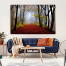 Foggy Forest Wall Art Landscape Canvas Print