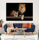 Lion Canvas Wall Art – Majestic Animal Print Artwork for by MyGreatCanvas | Canvas Wall Art Prints | Photo Prints & Wall Decor