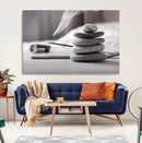Burning Incense and Zen Stones Buddhism Wall Art, Zen Stones
