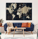 World Map Canvas Print – Detailed Map of the World Wall Art by MyGreatCanvas | Canvas Wall Art Prints | Photo Prints & Wall Decor