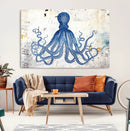 Octopus Canvas Wall Art | Coastal Marine Life Artwork for by MyGreatCanvas | Canvas Wall Art Prints | Photo Prints & Wall Decor