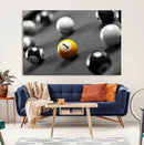 Wall Art Pool Table and Balls Canvas Print by MyGreatCanvas | Canvas Wall Art Prints | Photo Prints & Wall Decor