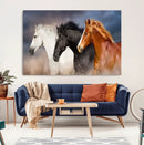 Animal Wall Art Three Horses Farmhouse Art Canvas, Framed by MyGreatCanvas | Canvas Wall Art Prints | Photo Prints & Wall Decor