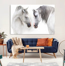 White Horse Wall Art Animal Canvas Print by MyGreatCanvas | Canvas Wall Art Prints | Photo Prints & Wall Decor
